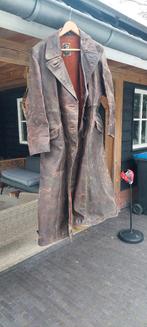 Bruine leren solex vastenavend jas, Kleding | Heren, Jassen | Winter, Ophalen, Maat 48/50 (M), Gedragen, Onbekend