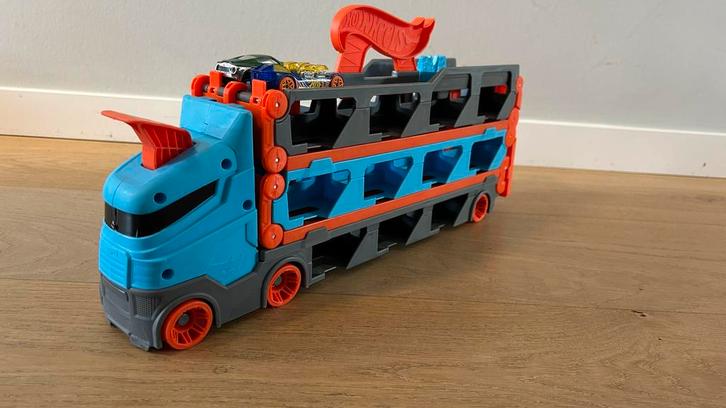 Hot Wheels Speedway Oplegger - Racebaan, Kinderen en Baby's, Speelgoed | Racebanen, Zo goed als nieuw, Racebaan, Handmatig, Hot Wheels