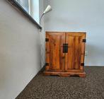 Teak houten kastje, Ophalen, Teakhout, 50 tot 100 cm, Zo goed als nieuw