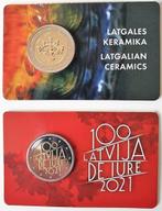 Letland coincard 2020 en 2021 (schaars), Postzegels en Munten, 2 euro, Setje, Overige landen, Verzenden
