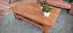 Massief eiken salontafel, Ophalen, Gebruikt, 100 tot 150 cm, 50 tot 100 cm