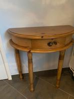 Houten consoletafel met lade, Antiek en Kunst, Antiek | Meubels | Tafels, Ophalen of Verzenden