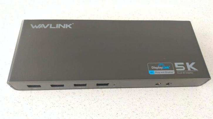 WAVLINK 5K docking station-Display Link, Computers en Software, Dockingstations, Zo goed als nieuw, Docking station, Harde schijf