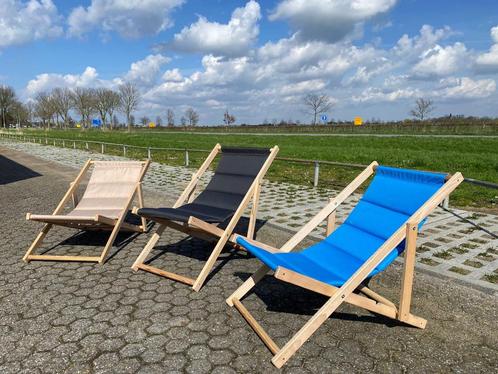 Groot voorraad Strandstoelen 35 euro ps MAGAZIJN LEEGVERKOOP, Tuin en Terras, Tuinmeubel-accessoires, Zo goed als nieuw, Ophalen