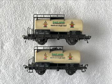 2x Fleischmann NS Bart Smit ketelwagens beschikbaar voor biedingen