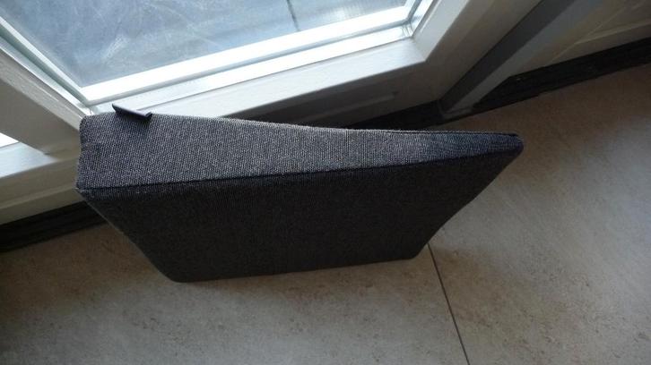 Lende kussen - Wigkussen 36 x 35 cm, Huis en Inrichting, Woonaccessoires | Kussens, Nieuw, Grijs, Vierkant, Ophalen of Verzenden