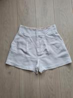 Mango Suit shorts wit linnen viscose L 40 korte broek, Maat 38/40 (M), Mango, Kort, Wit