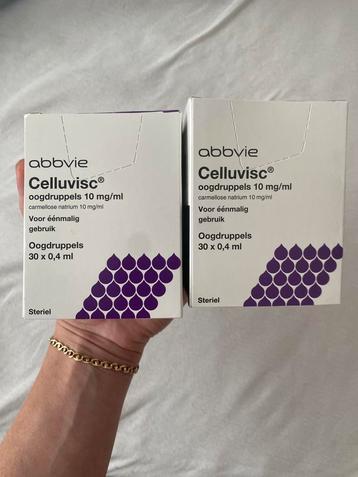 Ongebruikte oogdruppels Celluvisc beschikbaar voor biedingen