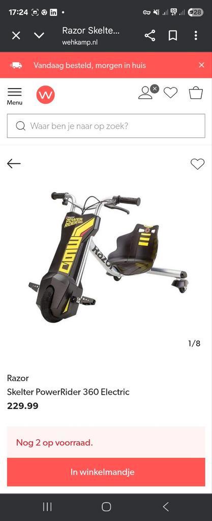 Razor PowerRider 360 Elektrische Trike - Nieuw!, Fietsen en Brommers, Overige Fietsen en Brommers, Nieuw, Ophalen of Verzenden