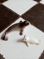 Schleich zeehond 14702 en zeehonden pup 14703 nieuwstaat, Ophalen of Verzenden, Zo goed als nieuw, Wild dier, Beeldje of Figuurtje