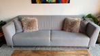 Stijlvolle grijze driezitsbank, Huis en Inrichting, Banken | Bankstellen, Ophalen, Gebruikt, 75 tot 100 cm, Stof