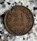 2 1/2 ct 1894 verknipt tot gasmunt., Postzegels en Munten, Ophalen of Verzenden, Koningin Wilhelmina, Overige waardes, Losse munt