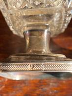 Zilveren kristallen zout bakjes, Ophalen of Verzenden, Zilver