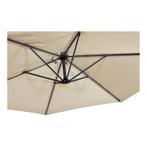 Zweef parasol rond 3 meter gemini ecru, Nieuw, Zweefparasol, Ophalen of Verzenden, 2 tot 3 meter