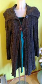 Heerlijk warm antraciet lang vest, stoere kraag, mohair, L, Maat 42/44 (L), Ophalen of Verzenden, Dolce Vita, Grijs