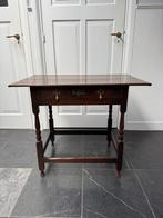 Antieke Engelse Eikenhouten Wandtafel, ca. 1700, Ophalen