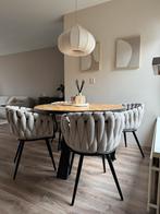 Pole to pole eetkamerstoelen 4 stuks beige/taupe, Ophalen, Overige kleuren, Zo goed als nieuw, Vier