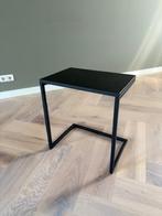 Turtle XL - Overschuiftafel - Massief Eiken Blad - RVS Frame, Huis en Inrichting, Tafels | Bijzettafels, Minder dan 55 cm, Zo goed als nieuw