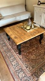 Salontafel met queen Ann onderstel(80x80), Ophalen, Gebruikt, 50 tot 100 cm, Vierkant