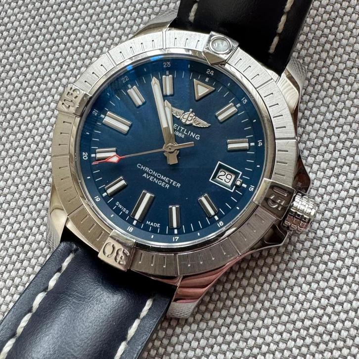 Breitling Avenger zo goed als nieuw, Sieraden, Tassen en Uiterlijk, Horloges | Heren, Zo goed als nieuw, Breitling, Ophalen of Verzenden