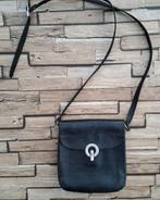 CLAUDIO FERRICI, stijlvol zwart leren crossbody tasje, Verzenden, Schoudertasje, Zwart, Zo goed als nieuw