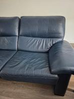 Te koop is 2x2 leren zitbank, Ophalen, Gebruikt, 75 tot 100 cm, Leer