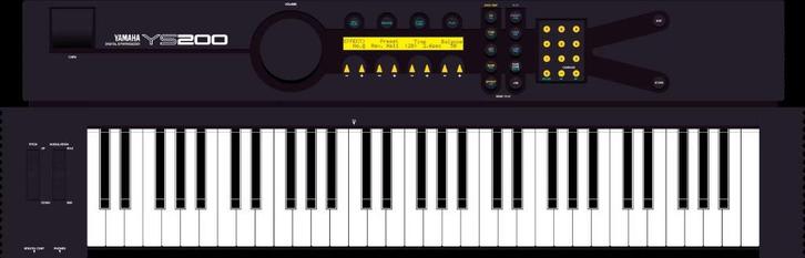 Yamaha YS200 Synthesizer, Muziek en Instrumenten, Synthesizers, Gebruikt, 61 toetsen, Yamaha, Met koffer of flightcase, Ophalen