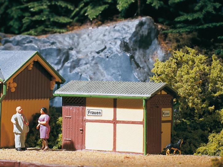 stations-toilet / schuurtje DDR VERO Mamos HO/TT ( Auhagen ), Hobby en Vrije tijd, Modeltreinen | H0, Nieuw, Gelijkstroom of Wisselstroom