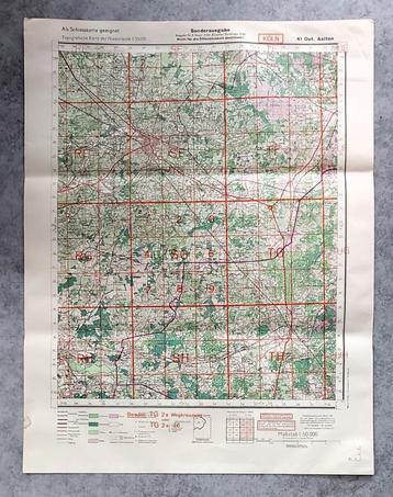 Truppenkarte Duitse Stafkaart WOII 1941 [41 Oost Aalten]   beschikbaar voor biedingen
