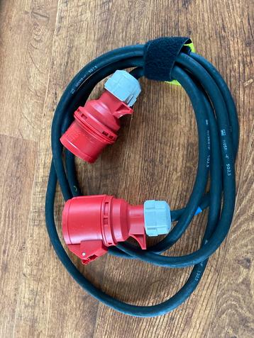 Krachtstroom kabel 3m / 16a / soepel 5g2,5 rubber 