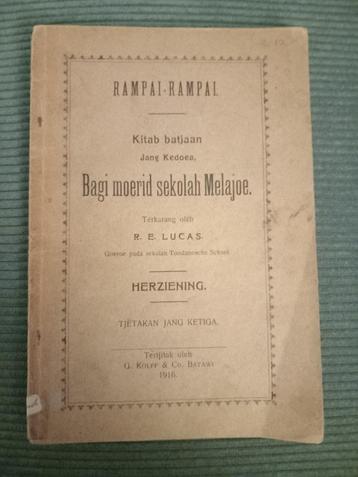 Oud leesboekje voor Maleise schoolkinderen 1916 beschikbaar voor biedingen