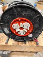 Goede haspel met 40 meter draad, Doe-het-zelf en Verbouw, Elektra en Kabels, Ophalen of Verzenden, Zo goed als nieuw, Kabel of Snoer