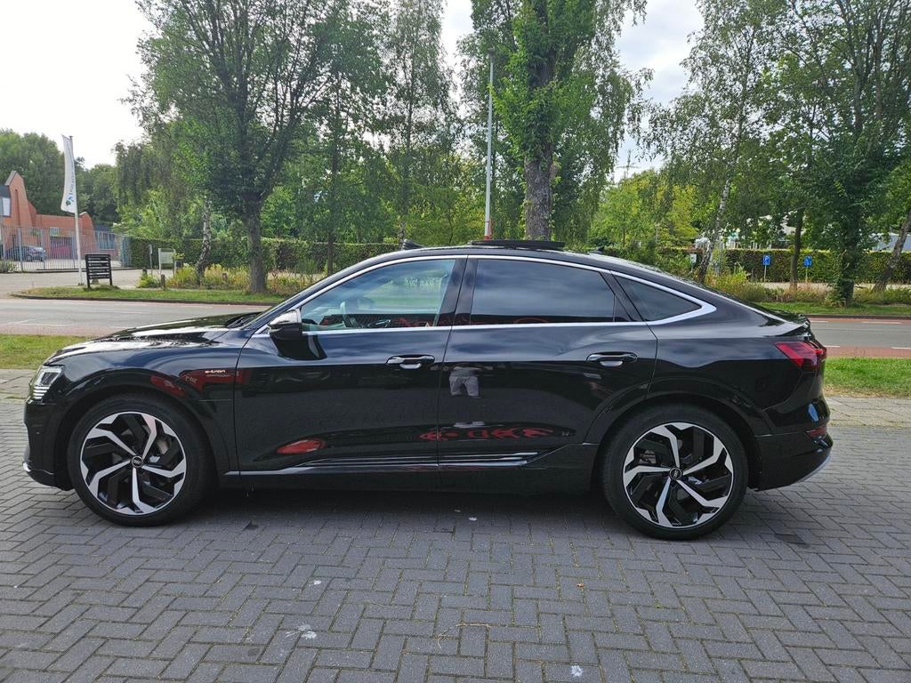 Audi e-tron 55 Quattro 408pk 2020 Zwart, Auto's, Audi, Bedrijf, e-tron, 360° camera, 4x4, ABS, Achteruitrijcamera, Adaptieve lichten