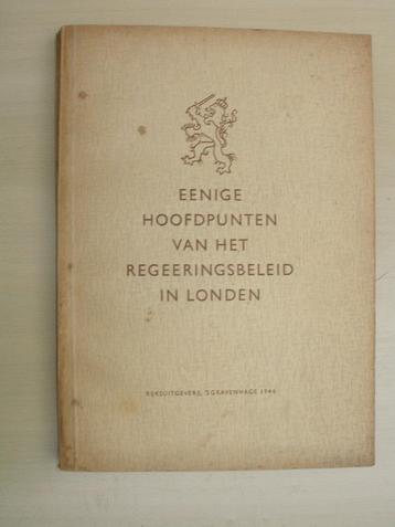 P.S. Gerbrandy - Eenige hoofdpunten van het Regeeringsbeleid beschikbaar voor biedingen