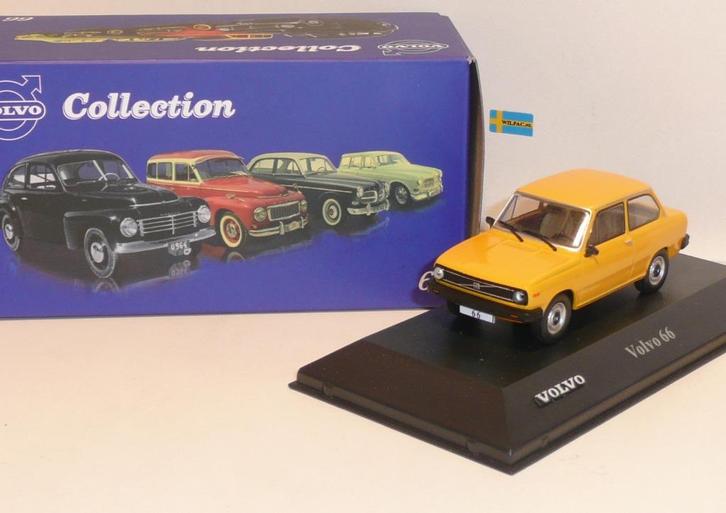 Volvo 66 geel. Volvo Coll. Atlas, nummer 53 in schaal 1:43, Hobby en Vrije tijd, Modelauto's | 1:43, Nieuw, Auto, Overige merken