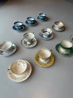Set antieke en vintage theekopjes met schoteltjes, Ophalen