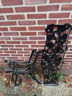 Gietijzeren frame buitenbankje, Tuin en Terras, Tuinbanken, Ophalen, Gebruikt, Metaal