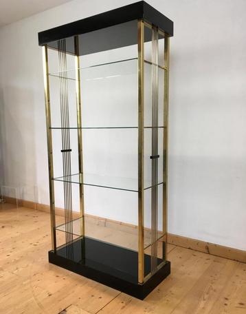 Vintage Design 1980s Belgo Chrom open Vitrine Kast beschikbaar voor biedingen