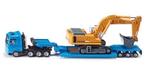 SIKU 1847 - DIEPLADER MET GRAAFMACHINE 1:87 Zie foto’s!, Ophalen of Verzenden, Nieuw, Bus of Vrachtwagen, SIKU