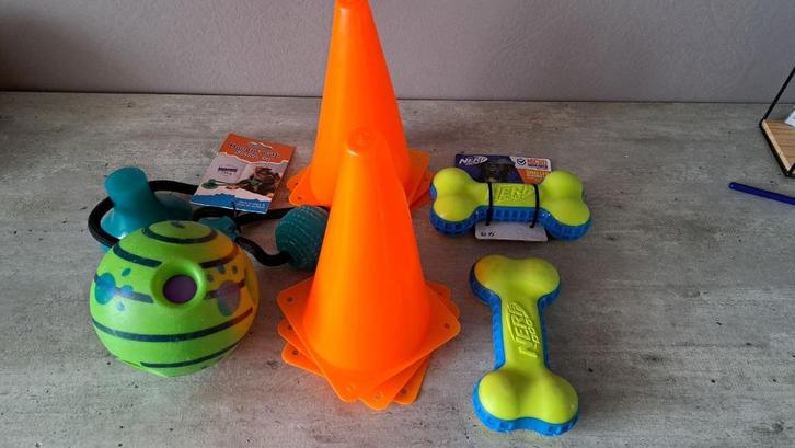 6 leuke Hondenspeeltjes (2 nieuw en 4 gebruikt), Dieren en Toebehoren, Hondenspeelgoed, Nieuw, Overig speelgoed, Ophalen of Verzenden