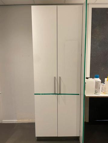 Keukenkast, kantoorkast, legkast, hoge kast, 232 x 80 x 60