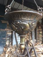 mooie antieke koperen Godslamp in art-deco stijl., Ophalen