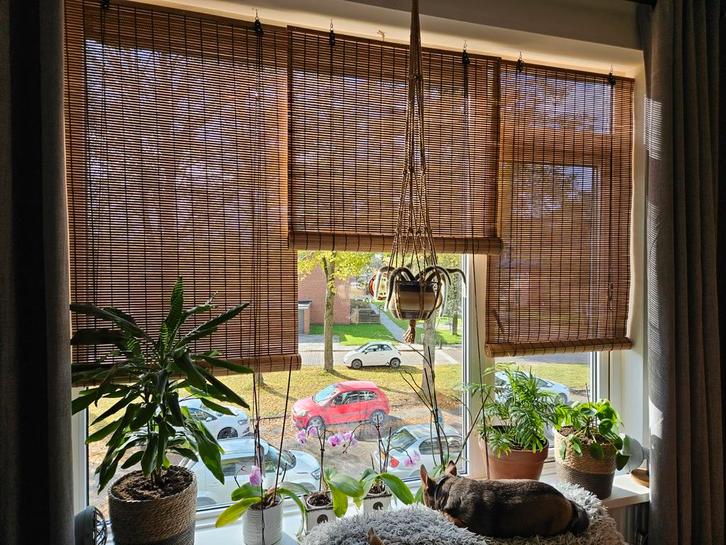 Bamboe Matjes Raambekleding, Huis en Inrichting, Stoffering | Gordijnen en Lamellen, Zo goed als nieuw, 100 tot 150 cm, 50 tot 100 cm