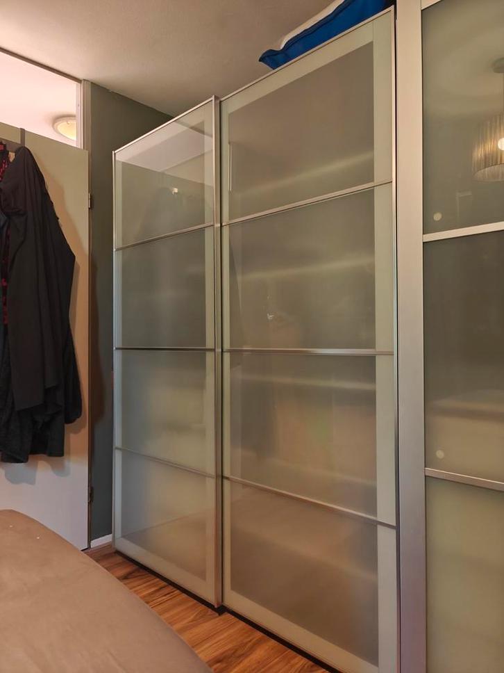 IKEA PAX Schuifdeuren - 150x201 cm, Huis en Inrichting, Kasten | Kledingkasten, Zo goed als nieuw, 200 cm of meer, 100 tot 150 cm