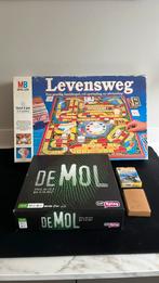 Spellen: Vintage Levensweg + De Mol, Een of twee spelers, Ophalen of Verzenden, Gebruikt, MB Spellen