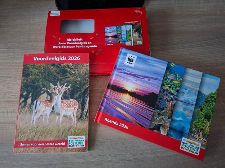 nieuw postcode loterij agenda 2026 met de voordeelgids 2026, Diversen, Agenda's, Nieuw, Ophalen