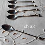 Set van 6 verzilverde theelepeltjes., Ophalen of Verzenden