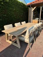 4 Seasons Outdoor Julia Low Dining set Tuinset Eetset, Verzenden, Nieuw, Rechthoekig, Teakhout