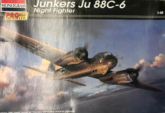 Coelianmodels, Monogram, 5970, Ju 88C-6, 1/48, € 42,99, Hobby en Vrije tijd, Modelbouw | Vliegtuigen en Helikopters, Nieuw, Vliegtuig