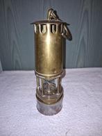 oude koperen mijnwerkerslamp, jaren 1900, Ophalen of Verzenden